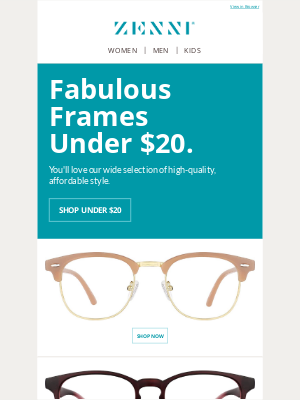 Zenni Optical - Shop Top Styles Under $20