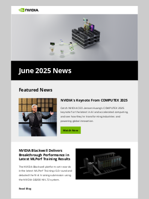 NVIDIA - This month in AI: From the COMPUTEX stage to real-world AI deployment