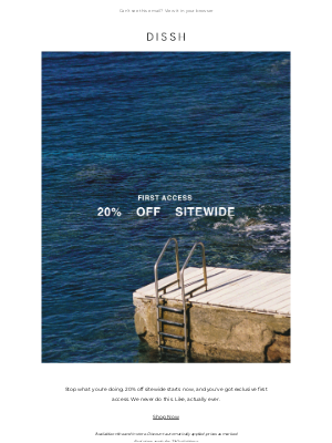 Dissh (Australia) - 20% Off Sitewide. First Access.