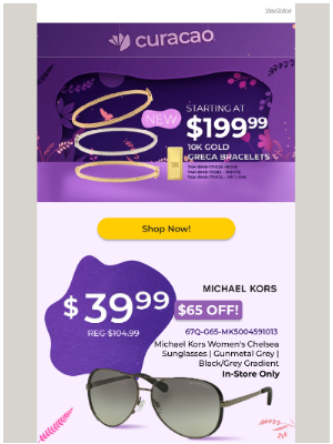 Curacao - Perfumes from $59, Bags from $99, the perfect gifts at the perfect prices!
