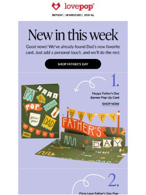 Lovepop - These cards are cooler than Dad’s thermostat 🧊