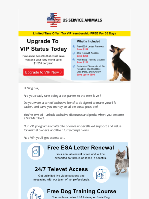 US Service Animals - You Could ALWAYS Get 10% Off?! 🤯