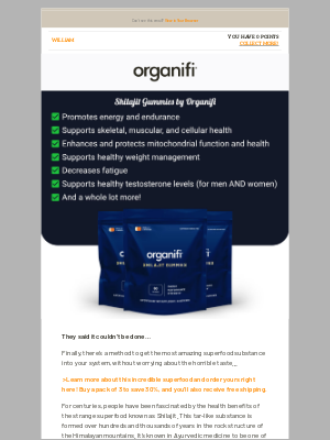 Organifi - Revitalize with Shilajit and Save over $70!