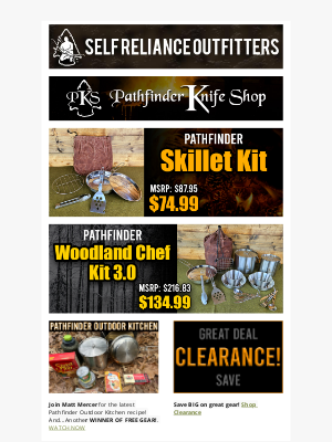 Self Reliance Outfitters - Two New Kits! Woodland Chef Kit 3.0 and Skillet Kit