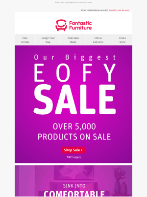 Fantastic Furniture (Australia) - Our Biggest EOFY Sale now on!