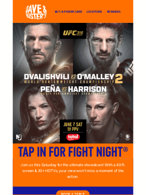 Dave & Buster's - Finals, Fights & More, Oh My!