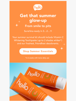 Hello Products - Summer’s Coming…☀️