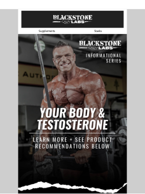 Blackstone Labs - [Beginner Tips] Your Body and Testosterone