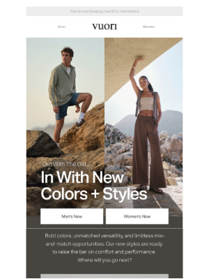 Vuori - Now Live: More New Arrivals