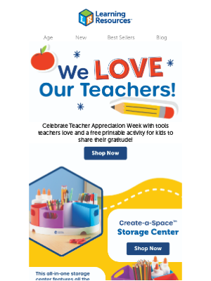 Learning Resources - Celebrate Teacher Appreciation Week with us!