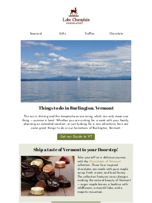 Lake Champlain Chocolates - Go on a sweet escape to Vermont