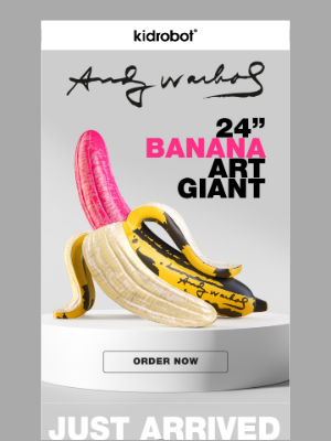 Kidrobot - NEW! Andy Warhol Banana Art Giant 🍌