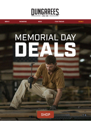 Dungarees - SALE ALERT | Memorial Day Deals are Live