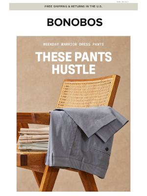 Bonobos - Weekday Warrior Pants Make Life Easier