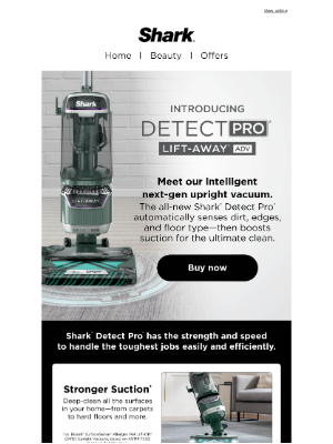Shark Cleaning - NEW! Introducing the Shark® DetectPro® Lift-Away® ADV Upright Vacuum.