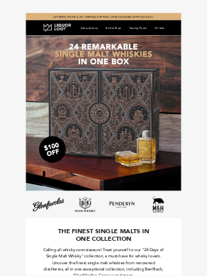 Whisky Loot - $100 Off The Ultimate Single Malt Whisky Collection 🥃