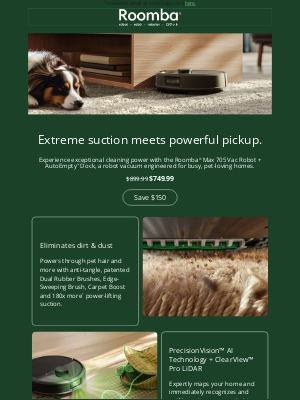 iRobot - Pet Owners, meet your match!