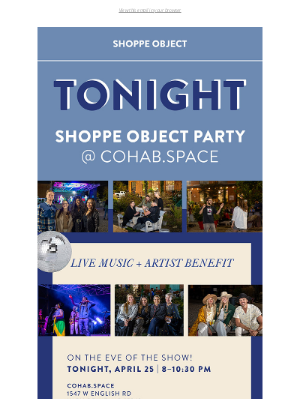 Shoppe Object - Tonight! Party @ COHAB.SPACE
