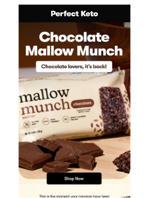 Perfect Keto - 🍫 Chocolate Mallow Munch is BACK!