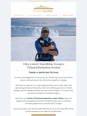 Scenic (United Kingdom) - Exclusive Invitation | Join our Expedition Voyages Virtual Information Session