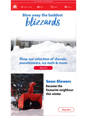 Home Hardware (Canada) - Blow away the baddest blizzards 🌨️