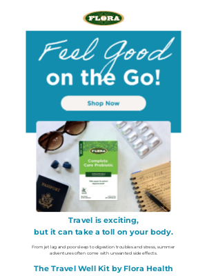 Flora Health - Travel Well: Your Essential Kit for a Healthy Journey 🚗