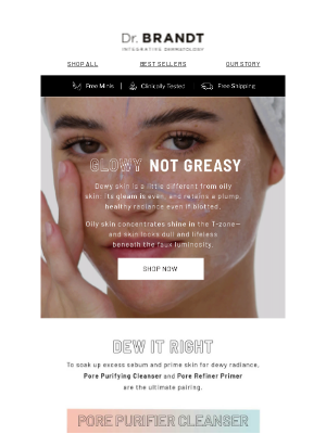 dr. brandt Skincare - Dewy VS. Oily - Dewy ≠ Oily