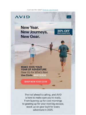 AVID Sportswear - New Year. New Journeys. New Gear.