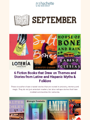 Hachette Book Group - Celebrate Latine and Hispanic Heritage Month with Fiction Books Drawing on Cultural Folklore and Myths
