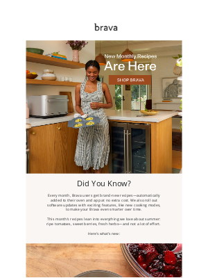 Brava - New Month, New Brava Recipes