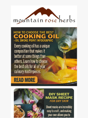Mountain Rose Herbs - Moisturizing Sheet Mask Recipe for Dry Skin