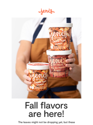 Jeni's Splendid Ice Creams - NEW! Fall flavors are here!