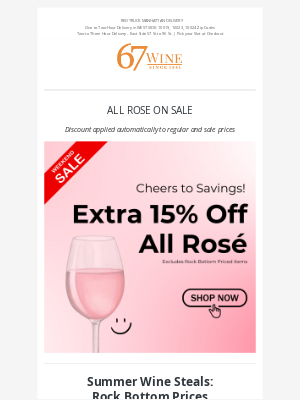 67 Wine & Spirits - All  Rosé Wines On Sale + Can’t-Miss Prices!