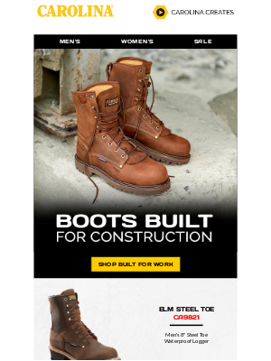 Carolina Work Boots - Boots Built for the Backyard DIYer