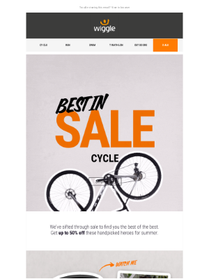 Wiggle (UK) - Best of cycle in SALE