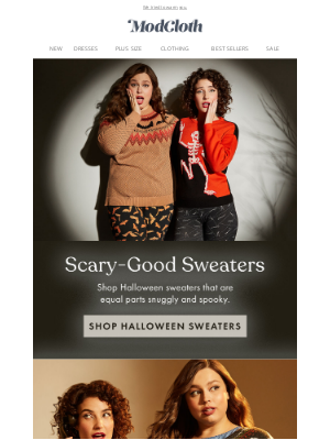 ModCloth - 😱 Ahhh meets awww sweaters. 🤗