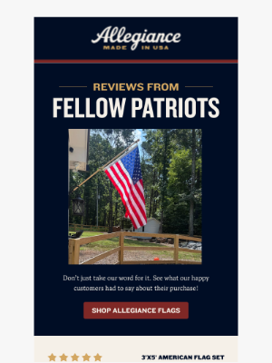 Allegiance Flag Supply - Join 15,000+ Fellow Patriots! 🌟