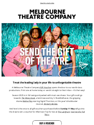 Melbourne Theatre Company (Australia) - Dennis, gift the magic of theatre 💌