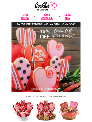 Cookies by Design - 15% Off our Best Selling Cookie Gifts!