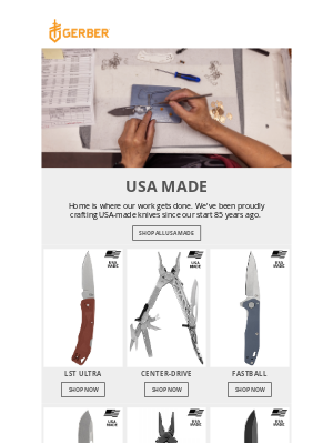 Gerber Gear - American Made for over 85 Years