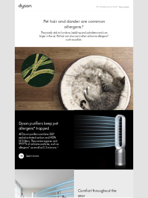Dyson - Wherever your pet goes, allergens* go