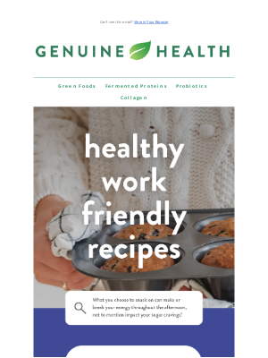 Genuine Health - Healthy work-friendly recipes you'll love! 🍱