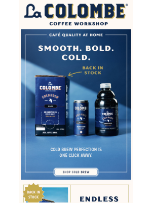 La Colombe Coffee Roasters - Back in Stock: Our Bestselling Cold Brew 🙌