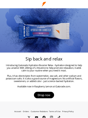 Gatorade - 🧘‍♀️ A new way to hydrate—and unwind