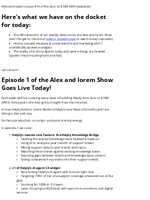 Groove - From Zero to $10M ARR: Episode #1 of the Alex and lorem Show Goes goes live 🍿 + 7 scientifically backed strategies to measure & understand brand marketing