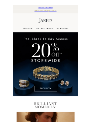 Jared - 20% Off* to Wrap Up Your Holiday Shopping