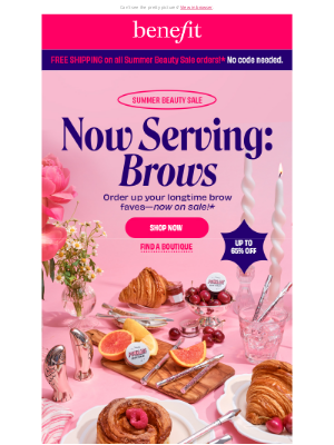 Benefit Cosmetics - Now serving: BROWS 🍽️🤎