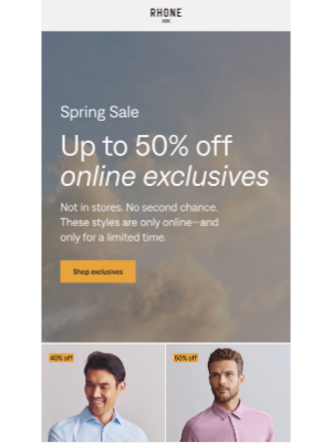 Rhone - Up to 50% off online exclusives