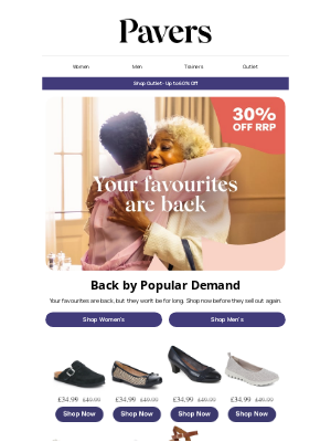 Pavers Shoes (United Kingdom) - Your favourites are back in stock | 30% off RRP