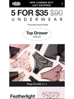 Parade - Underwear for less than an iced latte